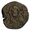 Byzantine Anonymous Follis Christ Bust (976-1081 AD) VF-XF