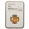 Image 1 : 1908 $5 Liberty Gold Half Eagle MS-66 NGC
