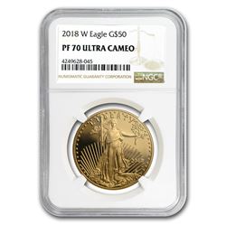 2018-W 1 oz Proof Gold American Eagle PF-70 NGC