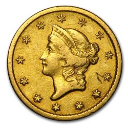 1851-O $1 Liberty Head Gold XF