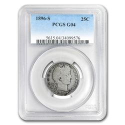 1896-S Barber Quarter Good-4 PCGS