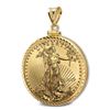 Image 2 : 2019 1 oz Gold Eagle Pendant (Diamond-ScrewTop Bezel)