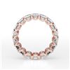 Image 1 : Natural 8.02 CTW Emerald Cut Diamond Eternity Ring 18KT Rose Gold