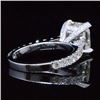 Image 3 : Natural 3.82 CTW Rectangle Radiant Cut Diamond Engagement Ring 18KT White Gold