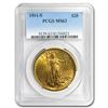 Image 1 : 1911-S $20 Saint-Gaudens Gold Double Eagle MS-63 PCGS