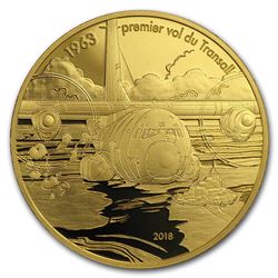 2018 1/4 oz Proof Gold ‚¬50 Aviation & History (Transall)