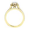 Image 3 : Natural 2.02 CTW Halo Teardrop Pear Cut Diamond Engagement Set 14KT Yellow Gold