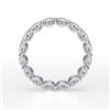 Image 3 : Natural 4.02 CTW U-Setting Round Brilliant Diamond Eternity Ring 14KT White Gold