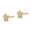 Image 2 : 14k Cubic Zirconia Starfish Post Earrings - 41 mm