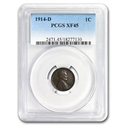 1914-D Lincoln Cent XF-45 PCGS