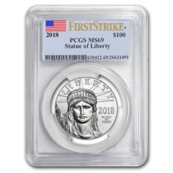 2018 1 oz Platinum American Eagle MS-69 PCGS (FirstStrike®)