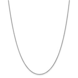 14k White Gold 1.4 mm Cable Chain - 22 in.