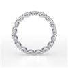 Image 4 : Natural 3.02 CTW U-Setting Round Brilliant Diamond Eternity Ring 18KT White Gold
