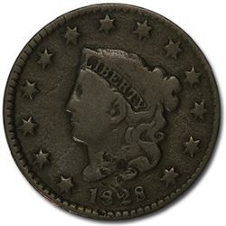 1828 Large Cent Sm Date Fine Details