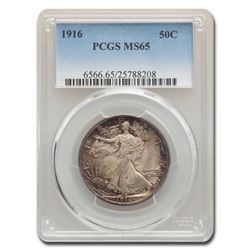 1916 Walking Liberty Half Dollar MS-65 PCGS