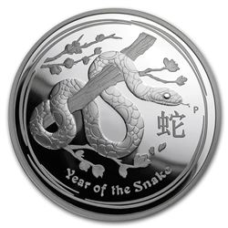 2013 Australia 2 oz Silver Year of the Snake Proof