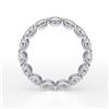 Image 3 : Natural 5.02 CTW U-Setting Round Brilliant Diamond Eternity Ring 18KT White Gold