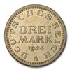 Image 2 : 1924-A Germany Weimar Republic Silver 3 Mark PR-65 PCGS