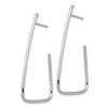 Image 2 : 14k White Gold Post Dangle Earrings