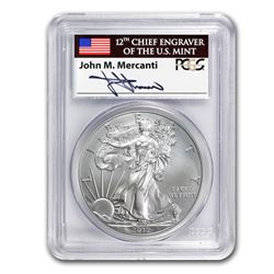 2012-W Burnished Silver Eagle MS-70 PCGS (FS, Mercanti)