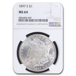1897-S Morgan Dollar MS-64 NGC