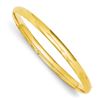 Image 1 : 14k Gold 5 mm Oversize High Polished Hinged Bangle Bracelet