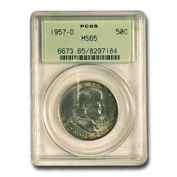 1957-D Franklin Half Dollar MS-65 PCGS