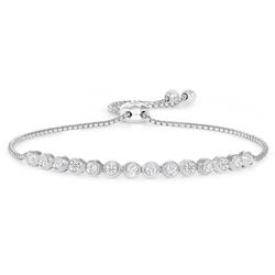 Natural 0.42 CTW Dream Diamond Bezel Bracelet 18KT White Gold