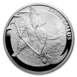 2017 South Korea 1 oz Silver ZI:SIN Gallus Proof
