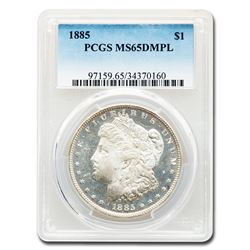 1885 Morgan Dollar MS-65 DMPL PCGS