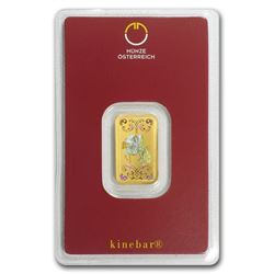 5 gram Gold Bar - Austrian Mint KineBar Design (In Assay)