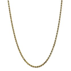 10k Yellow Gold 3.5 mm Diamond-cut Rope Chain - 26 in.