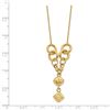 Image 2 : 14k Yellow Gold Polished & D/C w/2 in ext Necklace - 18 in.