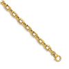 Image 1 : 14k Yellow Gold Polished Fancy Bamboo Link Bracelet - 7.5 in.