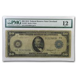 1914 (D-Cleveland) $50 FRN Fine-12 PMG