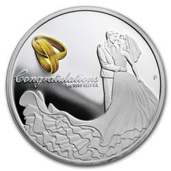 2019 Australia 1 oz Silver Wedding Proof