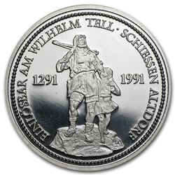 Switzerland 1 oz Platinum Shooting Thaler BU/Proof