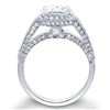 Image 3 : Natural 3.53 CTW Radiant Cut Diamond Engagement Ring 14KT White Gold