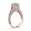 Image 4 : Natural 2.02 CTW Oval Cut Diamond Split Shank Engagement Ring 18KT Rose Gold