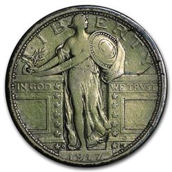 1917-D Standing Liberty Quarter Type-I Fine