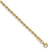 Image 1 : 14k Yellow Gold 2.65 mm Silky Rope Chain - 8 in.