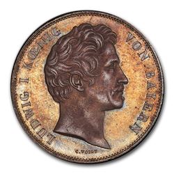 1838 German State Bavaria Silver 2 Thaler Ludwig I MS-63 PCGS