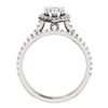 Image 3 : Natural 2.02 CTW Halo Teardrop Pear Cut Diamond Engagement Set 18KT White Gold