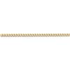 Image 2 : 14k Gold 2.5 mm Semi-Solid Curb Link Chain Bracelet - 10 in.