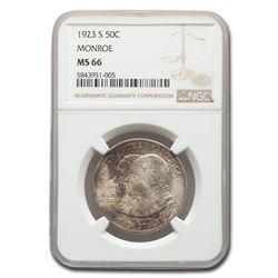 1923-S Monroe Doctrine Half Dollar Commem MS-66 NGC