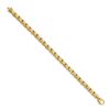 Image 2 : 14k Yellow Gold 5.85 mm Link Half Round Curb Bracelet - 7.5 in.