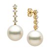 Image 2 : White South Sea Pearl and Diamond Constellation Earrings