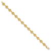 Image 2 : 14k Yellow Gold Sun Bracelet - 7 in.