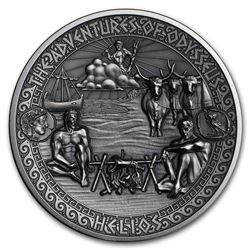 2018 Solomon Isl. Antique Silver Adventures of Odysseus Helios