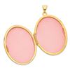 Image 2 : 14k Yellow Gold 33 mm Oval Locket Pendant